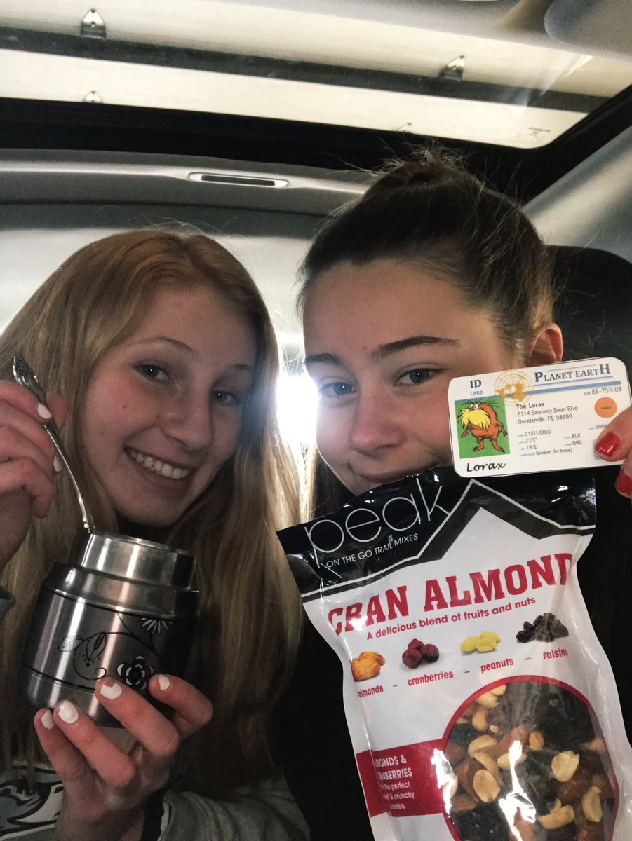 brennan_staude's tweet photo. Even though Maggie and I both have our license, we carpool to tennis every week. We hope to reduce our carbon footprint. We have a snack every week and today we chose trail mix. Trail mix gives you all the nutrients you need! @franklinlorax #apespop https://t.co/frIloBsokR