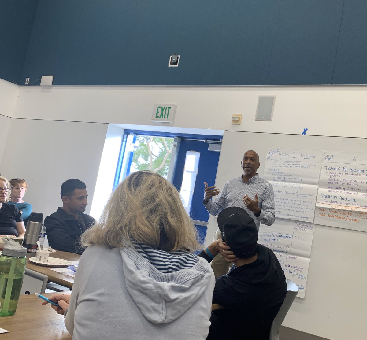 CulverCityHS's tweet photo. CCHS is committed to equity and diversity work. Very engaging conversations during today’s staff PD with Dr. Pedro Noguera @PedroANoguera #culverpride https://t.co/MTIGy3k4Jz