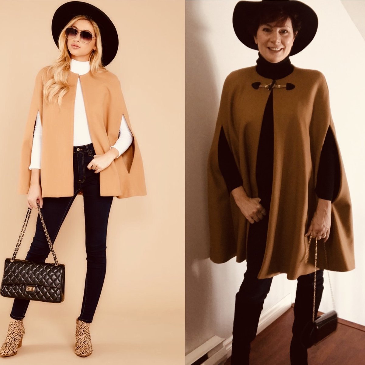 zara camel cape