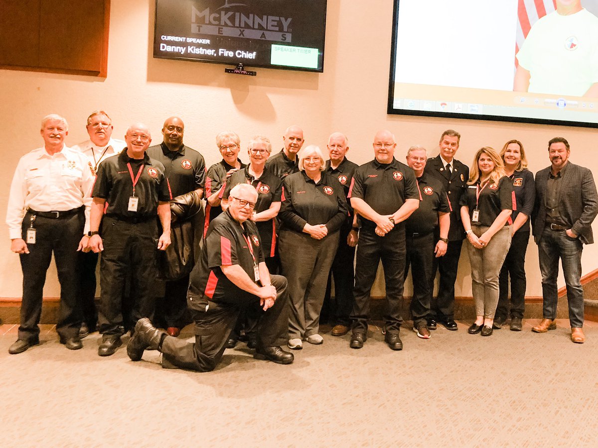 mckinneytxfire's tweet photo. Congratulations to the McKinney Citizens Fire Academy Alumni Association! The city council honored the group tonight β and singled out Patrick O'Riley for 425 volunteer hours! Thank you to all who work to support MFD and fire safety! #cfaaa https://t.co/3L6VX3BglN