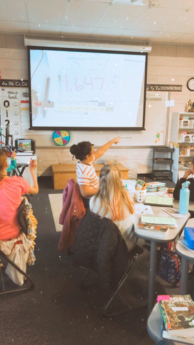 sixthgradecity's tweet photo. Today we used a giant hanging number line to help us visually see how to round numbers to the nearest thousand! The kids loved walking the number line and discussing where they should place numbers and justifying their rounding! #proudtobeHSD #engageHSD @EngageTeachers https://t.co/EZ3FTNfp1N