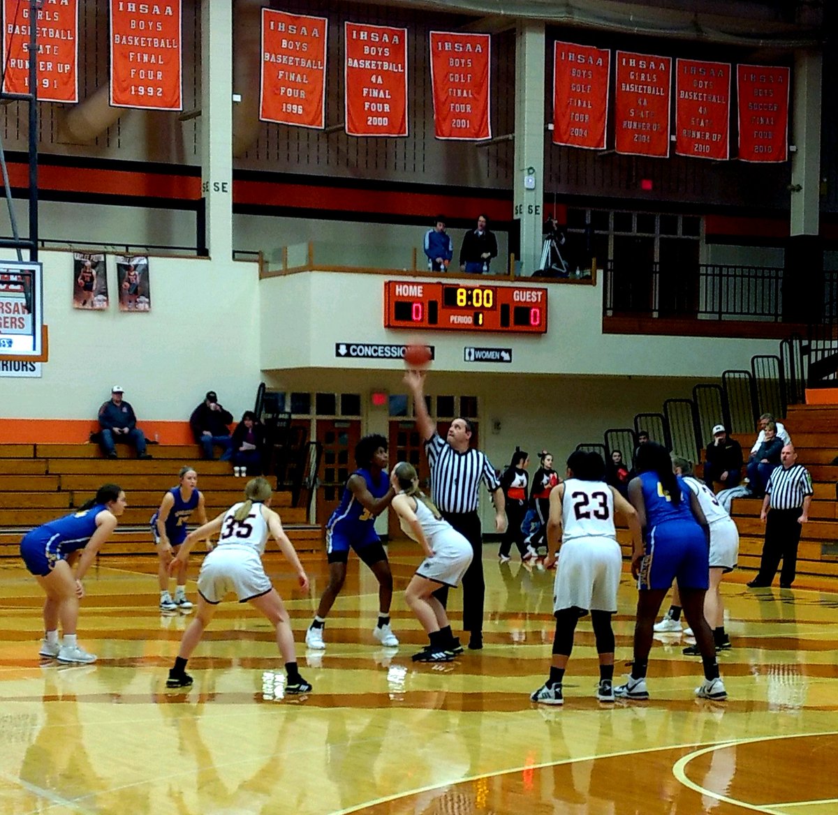 OPSnewstandard's tweet photo. OPS in the Tiger Den tonight as our @bloomke3023 checks out @Homestead_Bball v. @Warsaw_Tigers.

#OPSvOPS #RethinkYourLimits #RepTheO https://t.co/6pXF2K1YKv