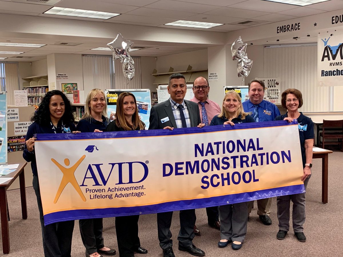 Today we received our AVID Re-Validation and will continue to be an AVID Demonstration school. Way to go Maverick AVID Team, Administration and Staff for all of your hard work to make this happen! 

#rvmsrocks #wearemavericks #AVID #husdpremier