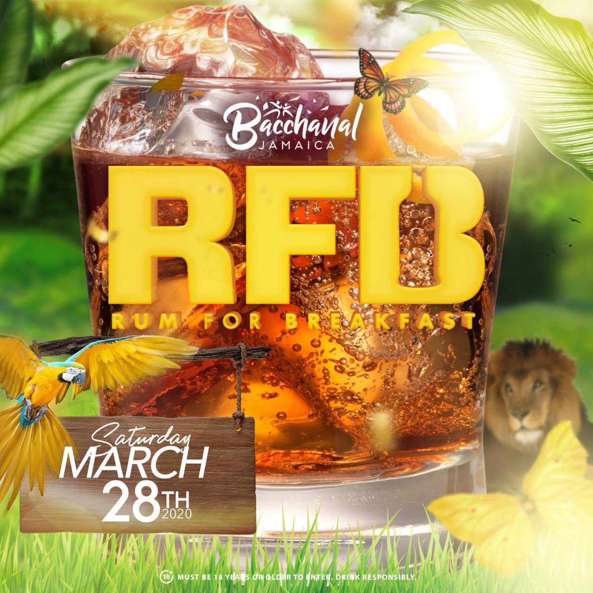BacchanalJA's tweet photo. All this tabanca is giving us jungle fever! π΄π
Nothing a little rum canβt fix! Go wild with us at Rum for Breakfast on Saturday, March 28th, 2020 ππ₯π₯ #SaveTheDate
#UltimateCarnivalExperience #RumForBreakfast #RFB https://t.co/JWxEmtzJ0a