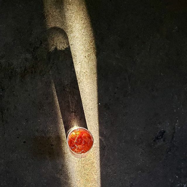 _mike_landers's tweet photo. I missed a day so heres another to get all caught up.
The Larry Bird - Reposado tequila, dark rum, pineapple, vermouth, campari, cynar, coffee, lime. A jungle bird/ iced coffee negroni mashup thst has nothing at all to do with the Boston Celtics. Coming soon to @marthakensin… https://t.co/zscHJmiY9I