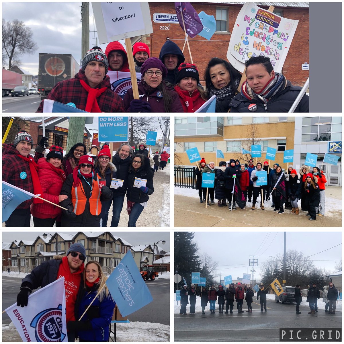 Overwhelming support from our union sisters & brothers at our picket lines👊🏽👊🏼👊
Many thanks to:
@CUPE905⁩
⁦@D16OSSTF⁩
⁦@torontolabour⁩ 
⁦@USWSTAC⁩ 
@CUPE2331
⁦@ETFOYRVP1DARREN⁩
#Cupe1571
⁦@OECTAProv⁩ 
⁦@OECTAprez⁩
#SolidarityForever