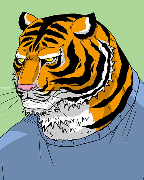 tiger whiskers green background solo no humans simple background animal focus  illustration images