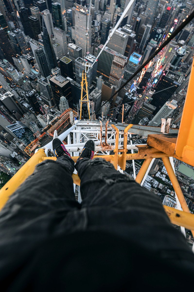 Standing on the tallest crane in the world right now