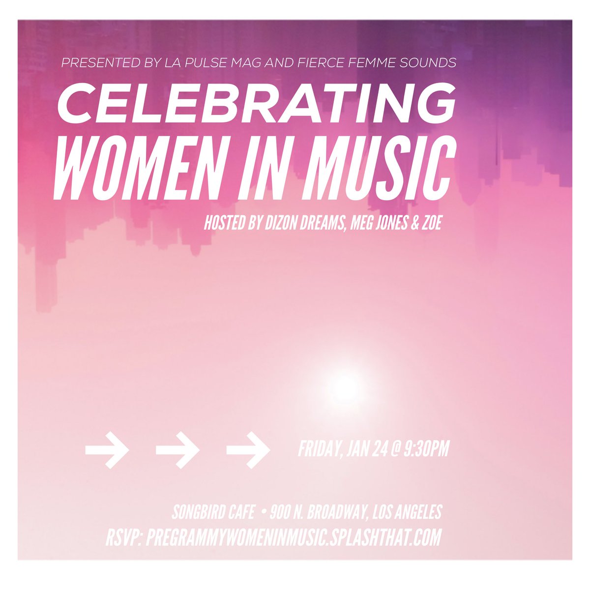 lainneydizon's tweet image. Hosting the first annual #WomenInMusic Industry Mixer this Friday with @LAPulseMag &amp;amp; @FierceFemmeSnds in celebration of #GrammyWeek 🔊🤗 RSVP: pregrammywomeninmusic.splashthat.com