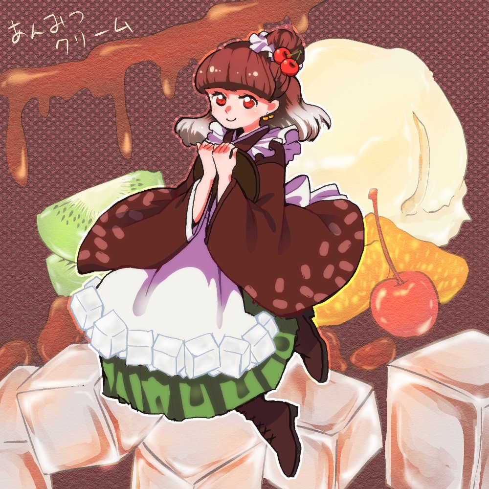 もさん(@HALc0731 )あんころさん(@3kororon )の三人でラフ線画塗り交換企画しました!お題はスイーツ擬人化!みんな美味しそう☺楽しかった〜?? 