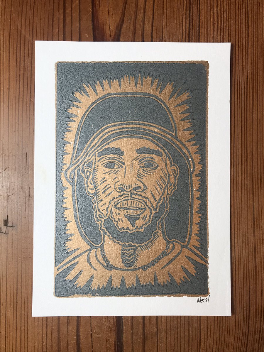 wottiv's tweet photo. Build Love (Gold Edition)
Now available in my Etsy Shop!
Link in bio-

#vaughnbenjamin #midnite #akaebeka #reggae #rasta #rasforareason #rastafarian #livethelifeyoulove #poster #print #printmaker #blockprint #linocut #linoleumblockprint https://t.co/L91eVA3SeC