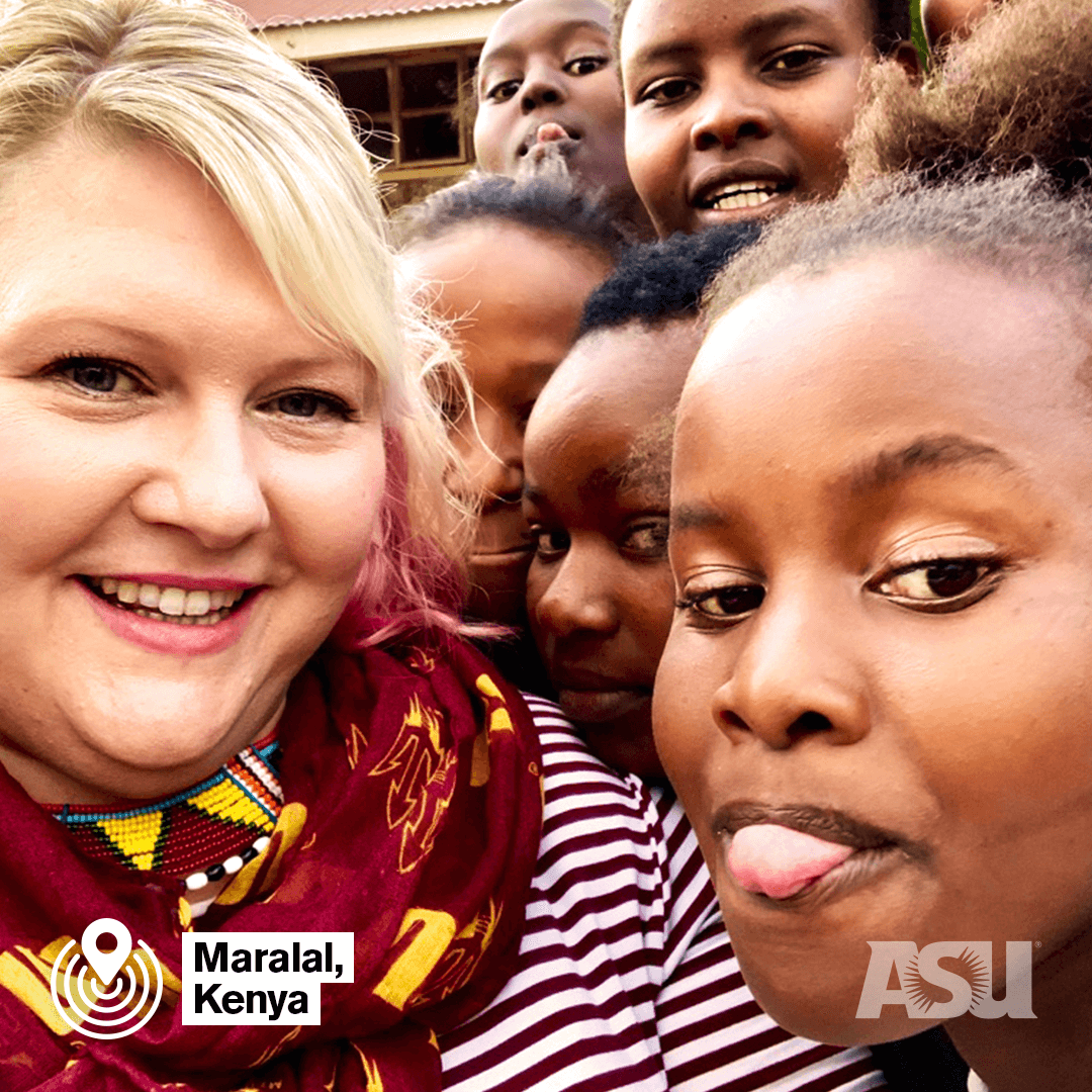 ASU's tweet photo. "As graphic designers, we don’t often think we make an impact on the world. But we design the experience of technology and we do have the ability to make a global impact" — @ASUGIT's @TweetyChristina https://t.co/Jc6TyYFbu9 https://t.co/J4rOQL7Aik