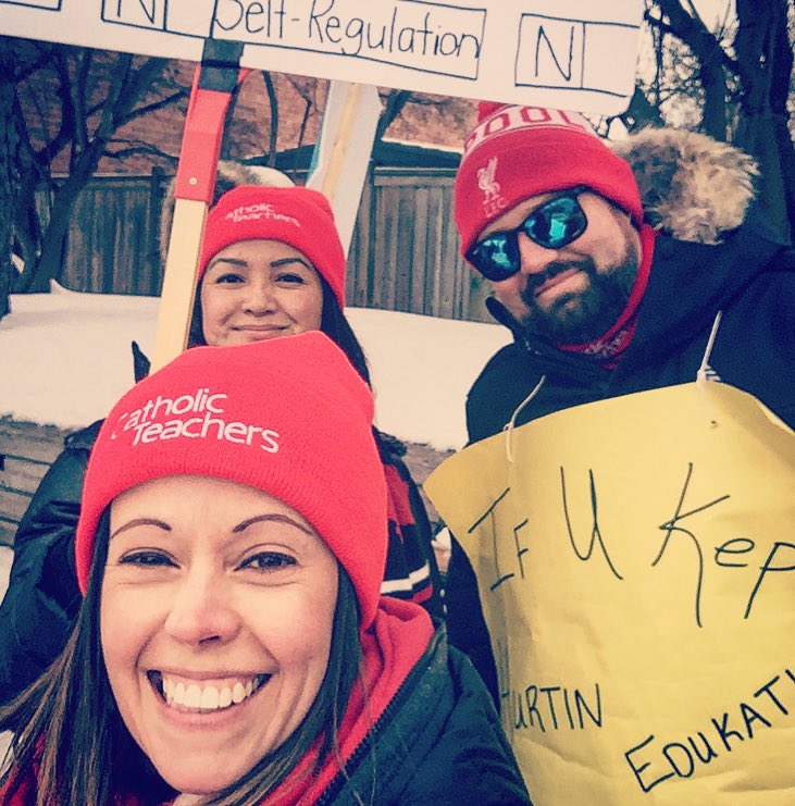 joycemagdc's tweet photo. Today I was a proud Teacher + Mother. N said he wanted to help me w/my sign + A wanted to walk with his teacher @QHKinder106. In solidarity we walked + then I joined my friends + colleagues in our fight for our children + their future. #RedForEd #cutshurtkids #oectastrong https://t.co/DKi86ktP5Q