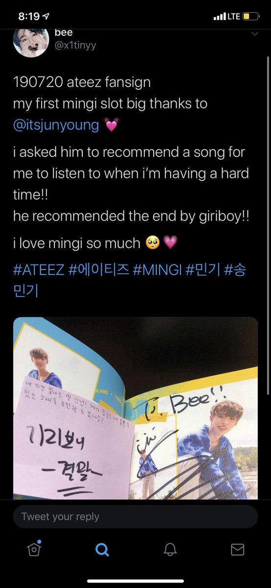 Mingi recommending his favorite khh artist Giriboy and his favorite song 결말 /The End 