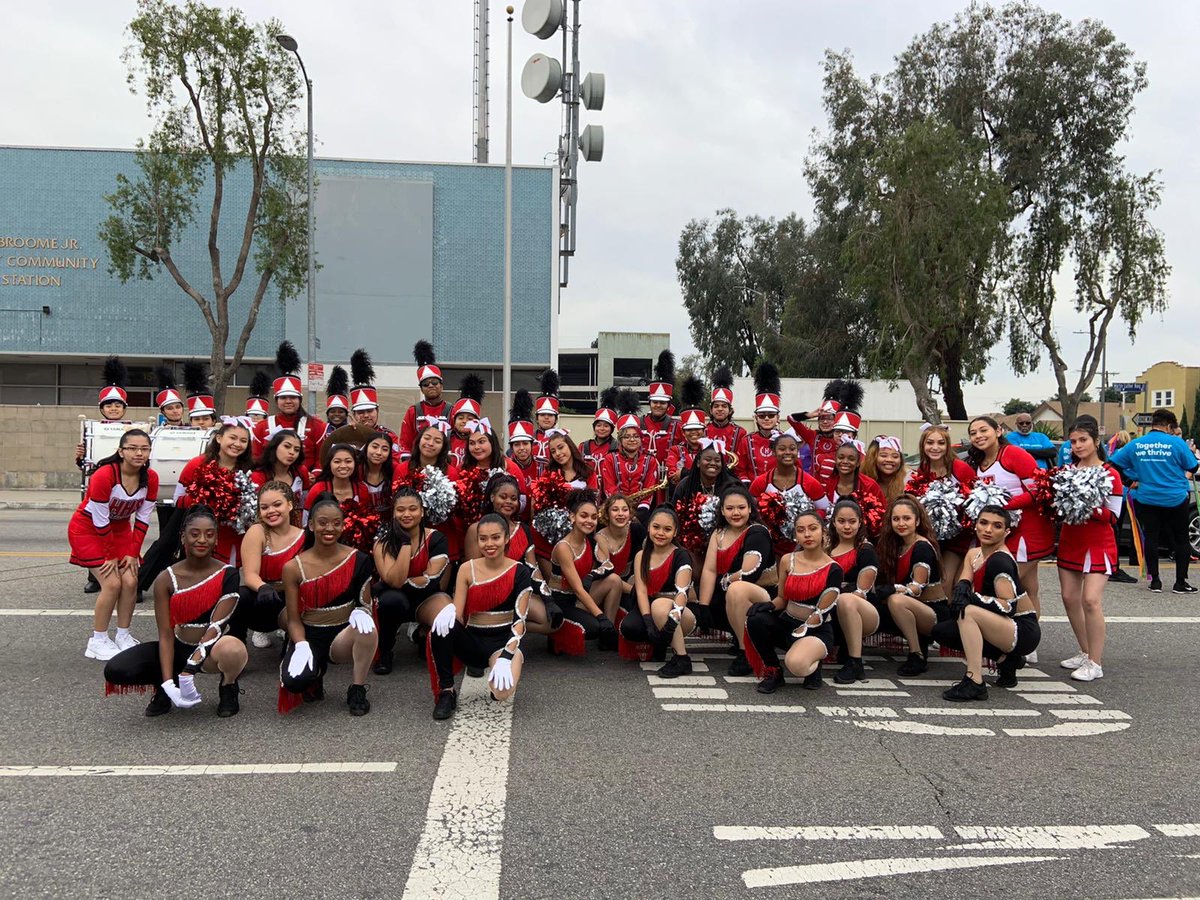 LACERstars's tweet photo. Did you catch our Hollywood High School Marching Band & Dance Guard at the MLK Day Parade yesterday? #lacerafterschoolprograms #hhs #marchingband #danceguard #mlkday2020 #mlkparade2020 https://t.co/LRI2mozbcR