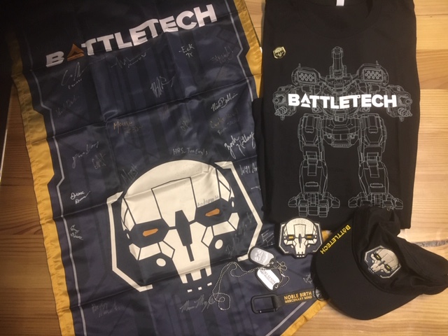 WeBeHarebrained's tweet image. Bid on this dev exclusive @BATTLETECH_Game shirt and signed heraldry set!

Auction ends Jan 28, 4pm PST. If you win, please let us know your shirt size.

Reply to 𝗧𝗛𝗜𝗦 tweet with your bid in $AUD to participate.
#GameDevsforFireys #GameDevsforFiries #Mechwarrior
