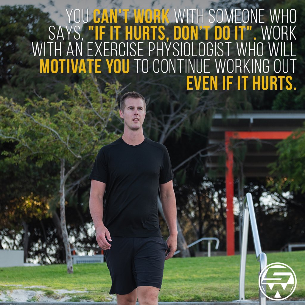 ScottWescombe's tweet photo. You can't work with someone who says, "if it hurts, don’t do it". Work with an exercise physiologist who will motivate you to continue working out even if it hurts.

#mindsetmatters #getyourbestbody #physiotherapy #pilatesbody #healthandwellness #healthymind #bestbody https://t.co/S0l6HWSjne