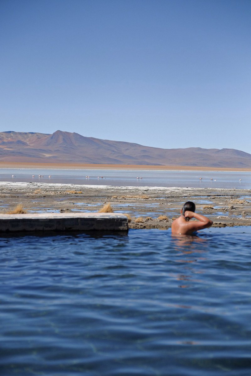 la_libelle's tweet photo. Nuestra siguiente parada y lugar de almuerzo (y vino) fueron las #aguastermales de #Polques y desde aquí tuvimos solo una parada corta en #Villamar para llegar a Uyuni a las 20:00 a tiempo para tomar nuestro bus. https://t.co/XLBQFQx7qM