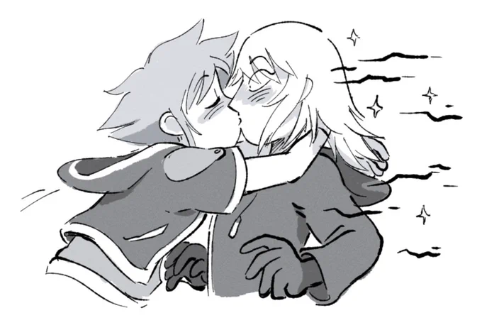 riku probably woulda turned back to normal sooner this way. kiss away the darkness. mwah 