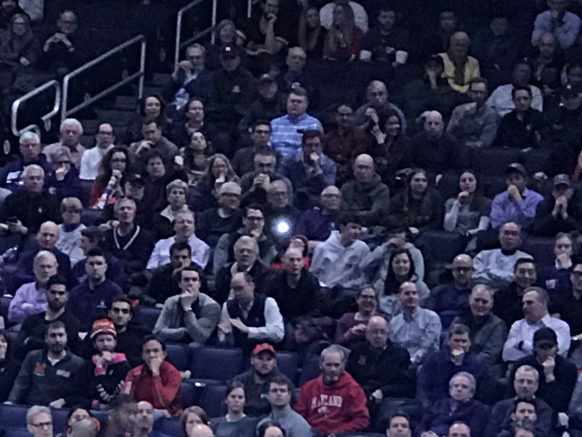 #NUCats This guy on the north side lower level has had his cell phone light on the entire second half