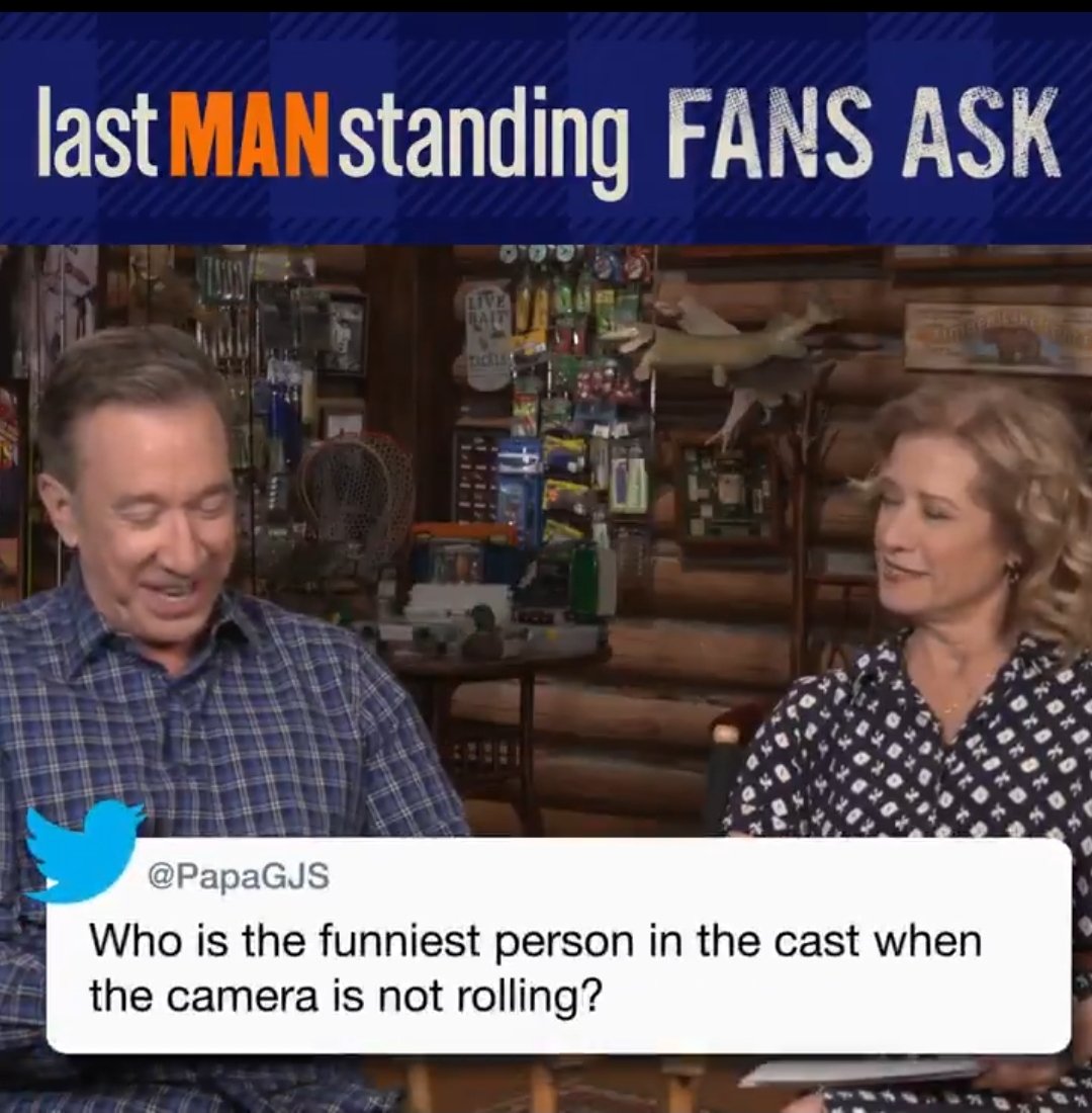 Otalia69's tweet photo. @NancyATravis you've convinced us, you ARE the funniest...π I'm ready for Thurs. πΊ #LastManStanding #FansAsk https://t.co/LcAVZcXPhr