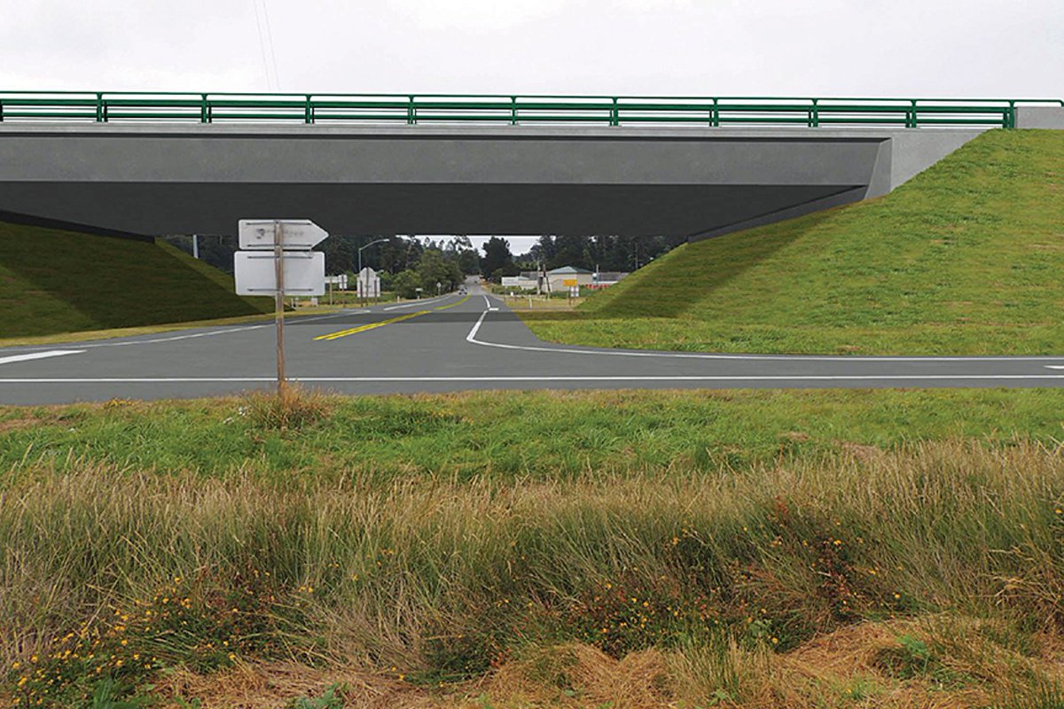 Illustration of the undercrossing at Indianola. Courtesy of Caltrans