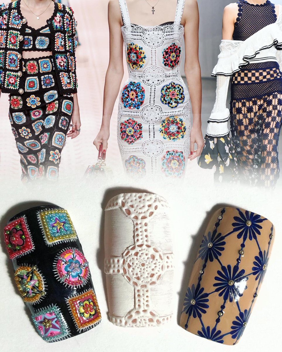 With fashion week right around the corner, I wanted to share this Polished Look article I am honored to have worked on for Nail Pro Magazine. Here is the article along with the nail art I created, inspired by the runway looks of Dolce &amp; Gabbana and Self-Portrait. #nailedbyceline