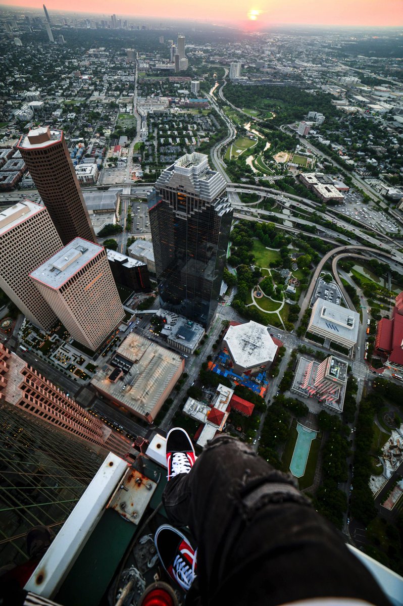 Standing tall almost 1000 feet above Houston