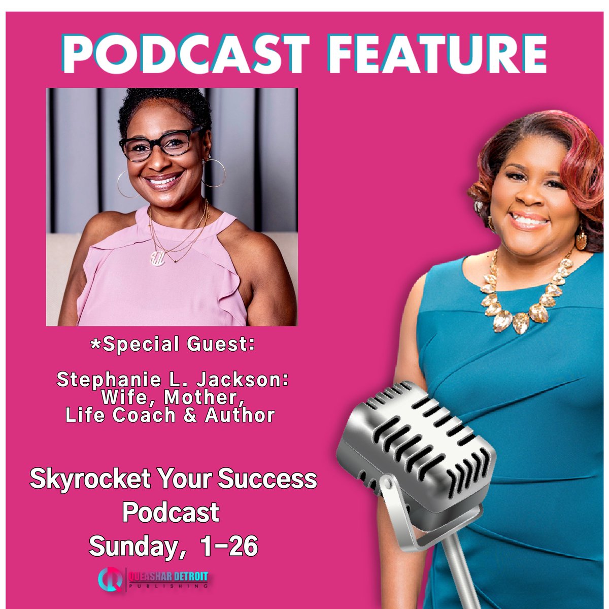 qdpublishing's tweet photo. Follow me on IG @qdpublishing! Tune in to the Skyrocket Your Success Podcast with my special guest @sweetlifestephj ! Live on IG at 5pm EST, Sunday, 1-26!!! #pleaseshare #qdpublishing #Skyrocketyoursuccess https://t.co/Wp0JaBbWVO