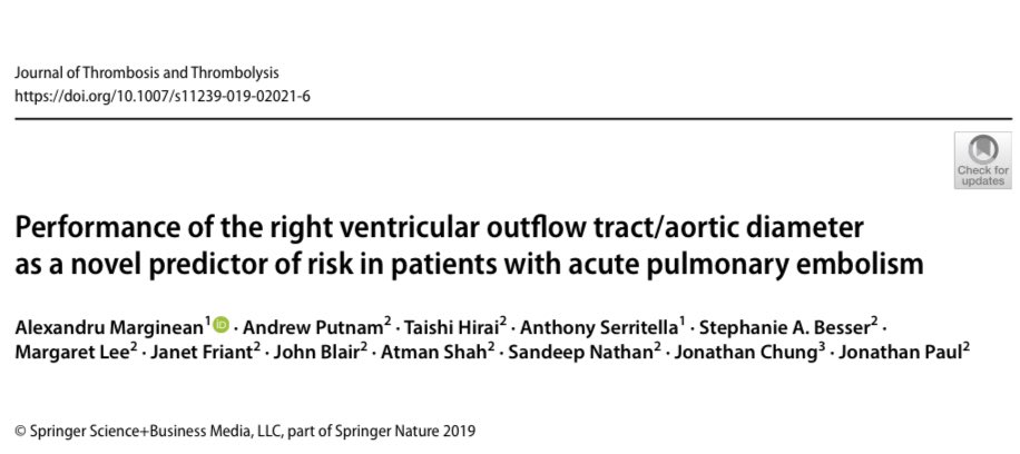 PERTConsortium's tweet photo. #PEjournalwatch
PERFORMANCE OF RVOT/AORTIC DIAMETER AS NOVEL PREDICTOR OF RISK W ACUTE PE
https://t.co/5F3ckyGaBi
@Jonathan_PaulMD @SandeepNathanMD
(💥#PERTcast Episode 4 live 1/27! 💥@krosenfieldMD interviews #PERTPREZ @rchannick Post PE Syndrome)
https://t.co/WAj9jR0H61 https://t.co/qaZLgTIiuR