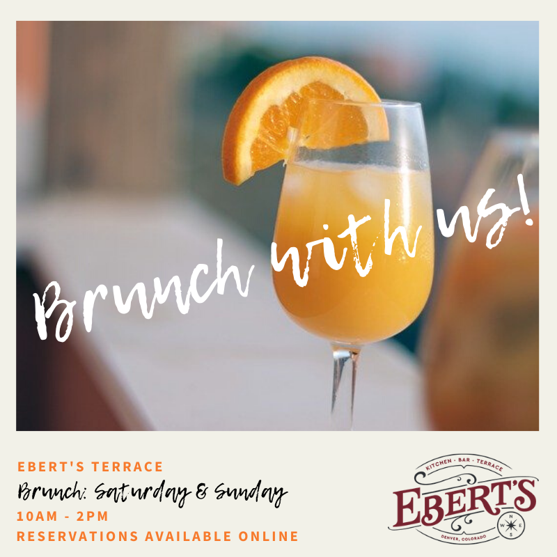 EbertsTerrace's tweet photo. You asked, we answered! BRUNCH THIS WEEKEND ��🥂🥂 Come on in Saturday or Sunday (or both) for a delicious brunch with $5 Bloody Mary's and Mimosas! https://t.co/R4wjcy49Ew