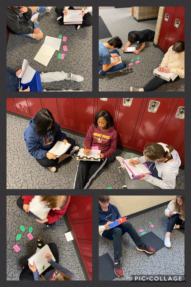 johnsonkorinne1's tweet image. Students had a great time getting out of the room on a Friday and working together to practice determining the symbolism of different objects. #hcms157c  #ELAclass