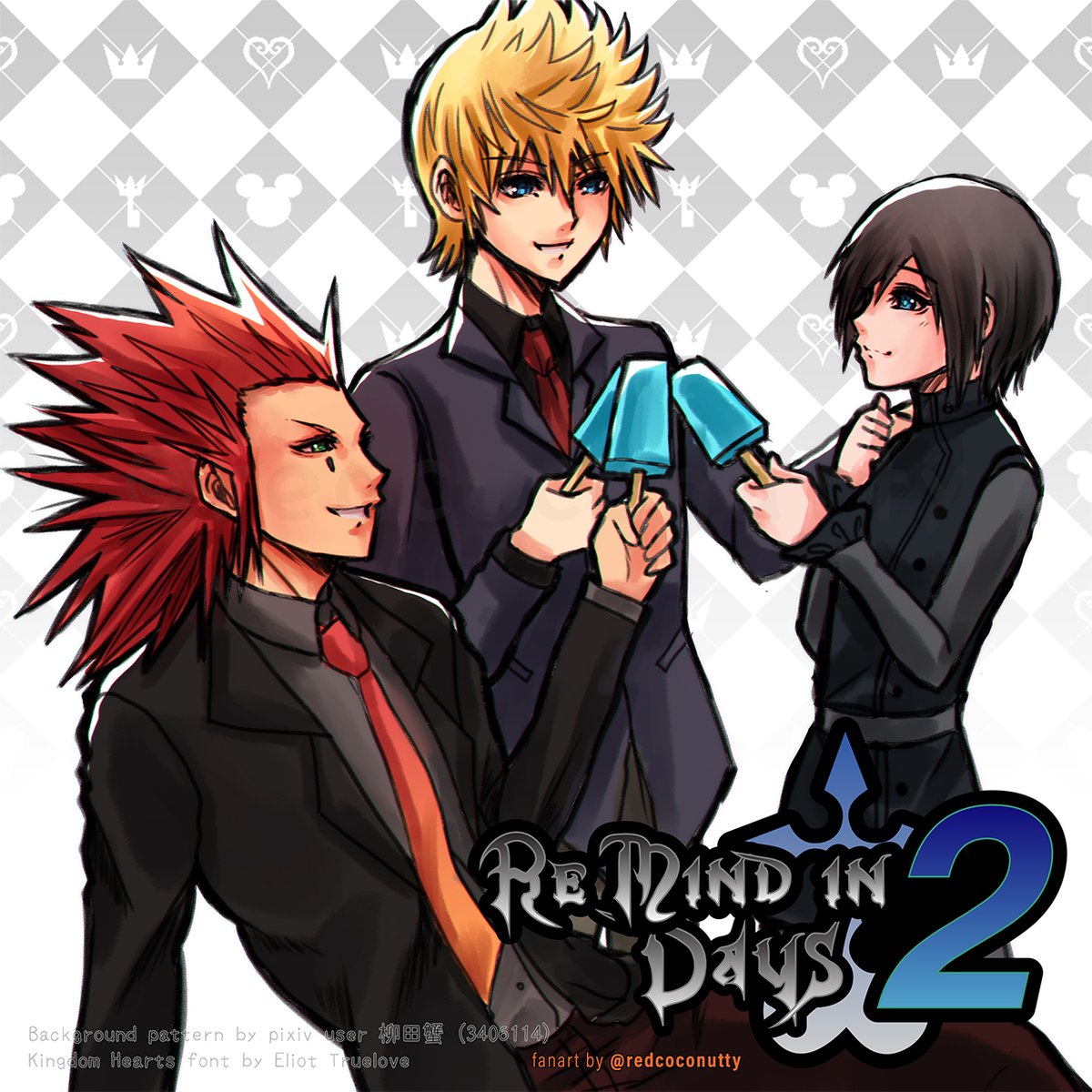 Re Mind in 2 days! 

#KH #kingdomhearts #KingdomHearts3remind #fanart #drawing #Axel #Roxas #Xion #SeasaltTrio #王国心 #キングダムハーツ #khremind