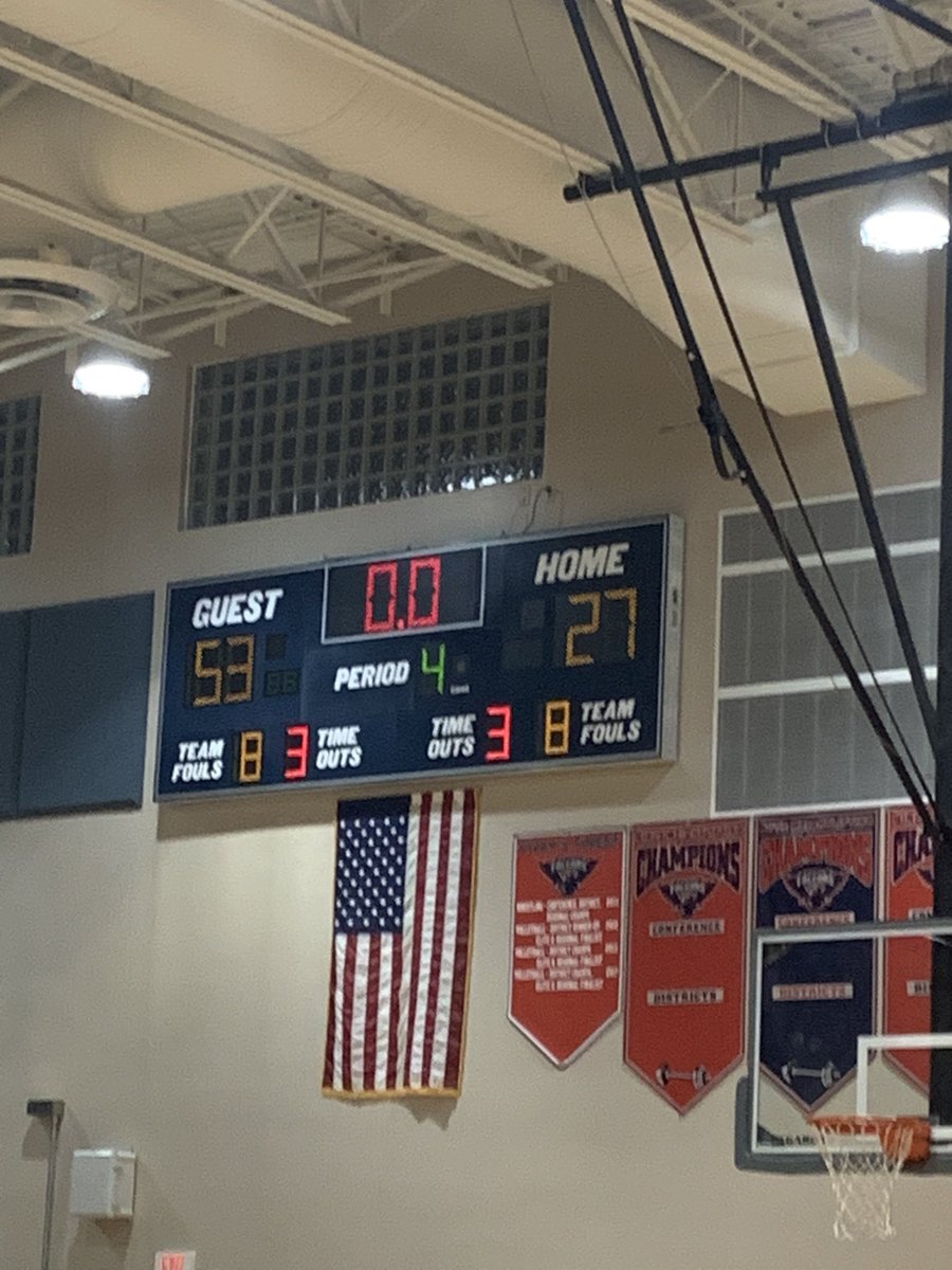 Big district win tonight against Fivay 53-27. Most complete game of the season, everyone came with intensity