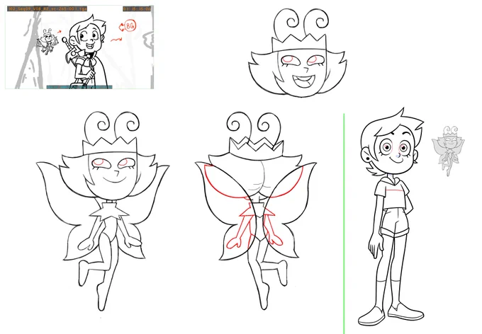 Twitter sucks for uploading multiple pics, so pardon me if these uploads appear spammy (we need a new platform) Anyway, here's a fairy princess and Moop the animal sidekick 