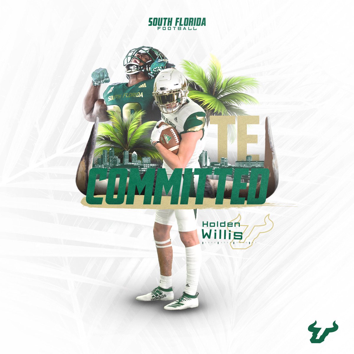 iamholdenwillis's tweet photo. Humbled and relieved to say that my recruitment has been shut down!!! 🔒🐂💚 #GoBulls https://t.co/2vwkxRywe1