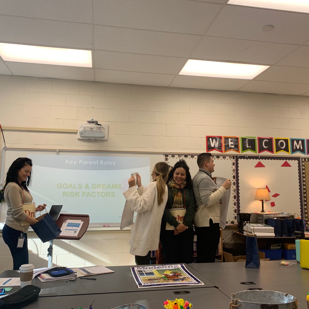 MsDeSimone_FTPS's tweet image. Today PGM’s teachers learned how to help parents ‘shield’ students from harmful risk factors by collective collaboration and leadership! Whoever said that professional development can’t be meaningful and fun?