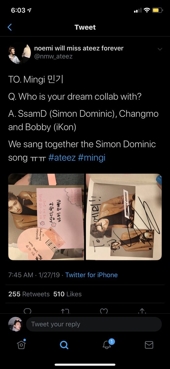 Mingi likes Zico and recommended his songs. he’s also a big fan of Simon Dominic and wants to collab with him along with Changmo. and an idol rapper he wants to collab with, iKON’s Bobby!