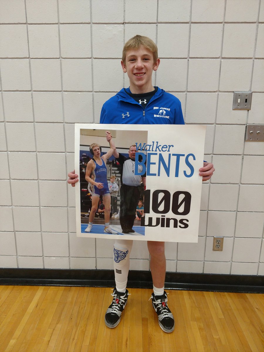 Our team picked up three big wins tonight and Walker Bents picked up his 100th!  Way to go Walker! <a href="/BBEschools/">BBE Public Schools</a>