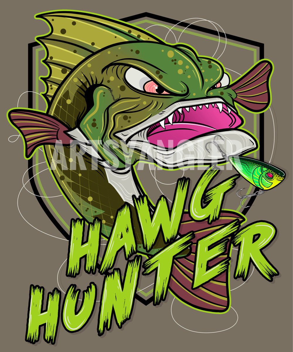 AnglerArtsy's tweet photo. Here’s a throwback to one of the first fishing designs I created.  I think it’s amazing to see how my style has evolved.  #fishingart #fishinglife #bassfishing #largemouthbass #theartsyangler https://t.co/ZM77FWPAMm