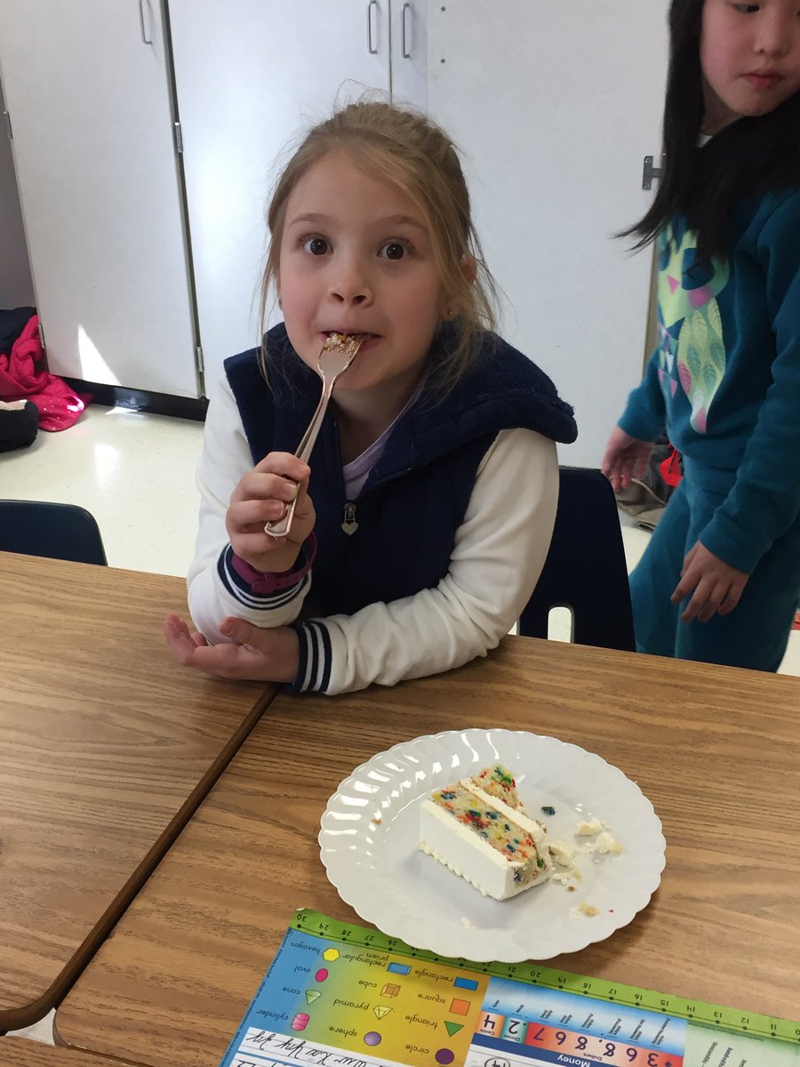 ChurchillRoadES's tweet photo. Students celebrate Ms. Finger’s birthday with cake! Happy Birthday, Ms. Finger!! https://t.co/tVpJ6mcDFq