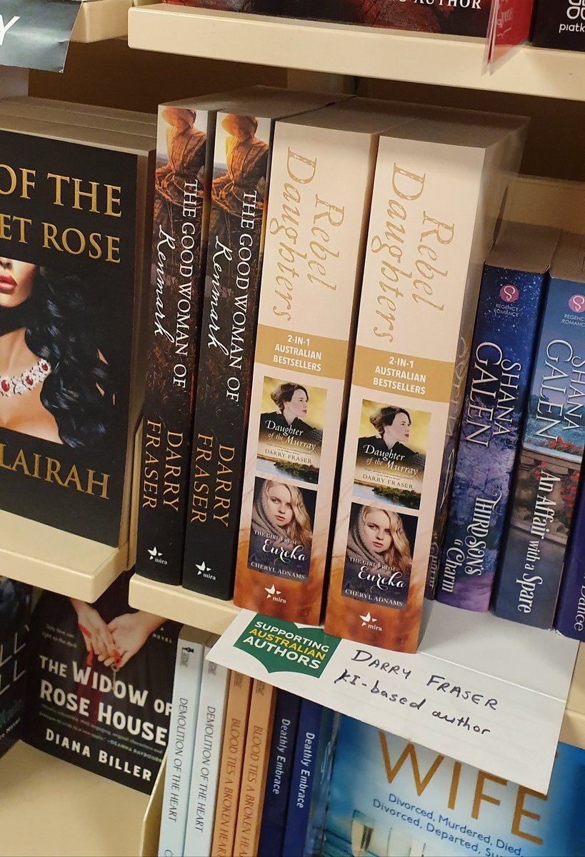 "Rebel Daughters" on display <a href="/DymocksAdelaide/">Dymocks Adelaide</a> @DarryFraser @HarlequinAUS <a href="/HarperCollinsAU/">HarperCollins Aus</a> <a href="/EscapePublisher/">Escape Publishing</a> #australianhistorical #Romance #southaustralianauthors