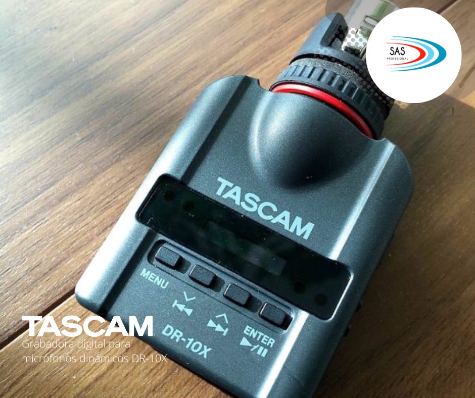 SASprofesional's tweet photo. Grabadora digital para micrófonos dinámicos DR-10X
by @TASCAM
Graba audio durante entrevistas, conferencias de prensa, juntas y reuniones con esta compacta grabadora PCM. Simplemente ajusta la DR-10X a un micrófono dinámico con salida XLR..
#microphone #tascam  #sound #grabadora https://t.co/rEEJ16DBuG