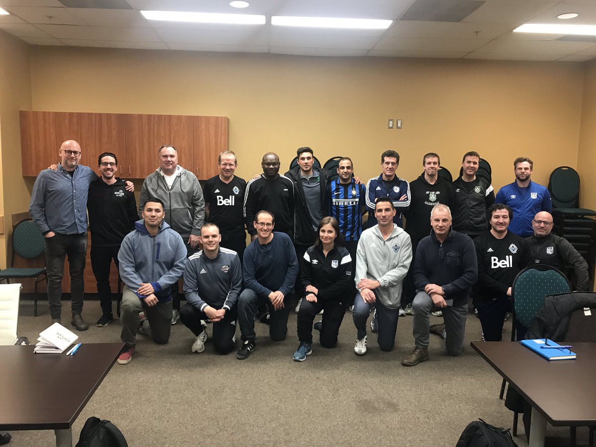 SaskSoccerAssoc's tweet photo. Thanks to the 20 coaches who attended the Workshop with @WhitecapsYouth Bart Chafour tonight! #sasksoccer #saskproud #coached https://t.co/rOasknYp91
