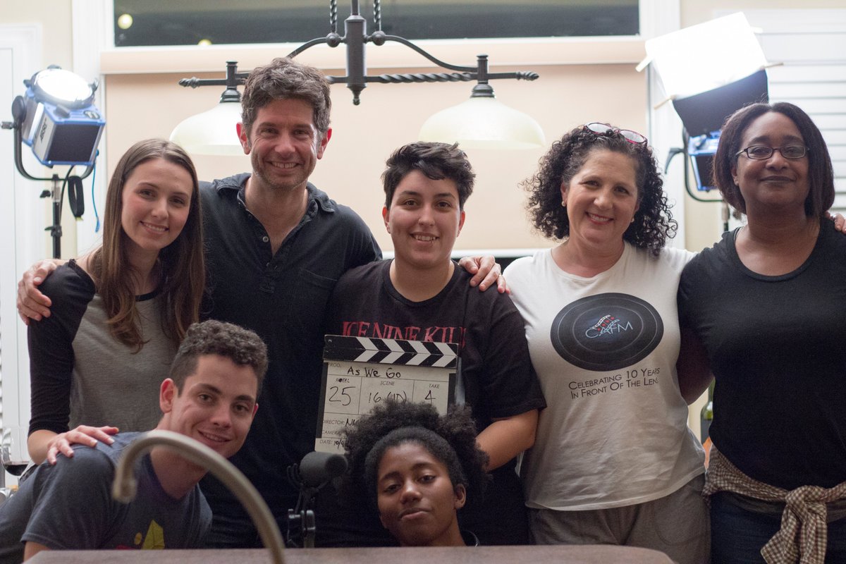 AsWeGoMovie's tweet photo. We are still full steam ahead in post-production.

More updates coming very soon!

In the meantime, here's a few behind the scenes shots of the cast and crew 🎥 https://t.co/5qRbGDLzVJ