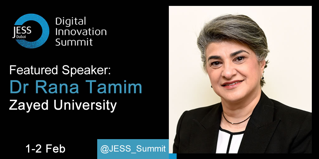JESS_Summit's tweet photo. The @JESS_Summit has a dedicated #ArabicStream and we are delighted that Dr Rana Tamim from @ZU_CACE will be sharing her thoughts on teacher training and development in a #digitalworld. Book online at https://t.co/ZomWQg0TEk #Arabic #teachertraining #CPD https://t.co/pTLGqqUbhk