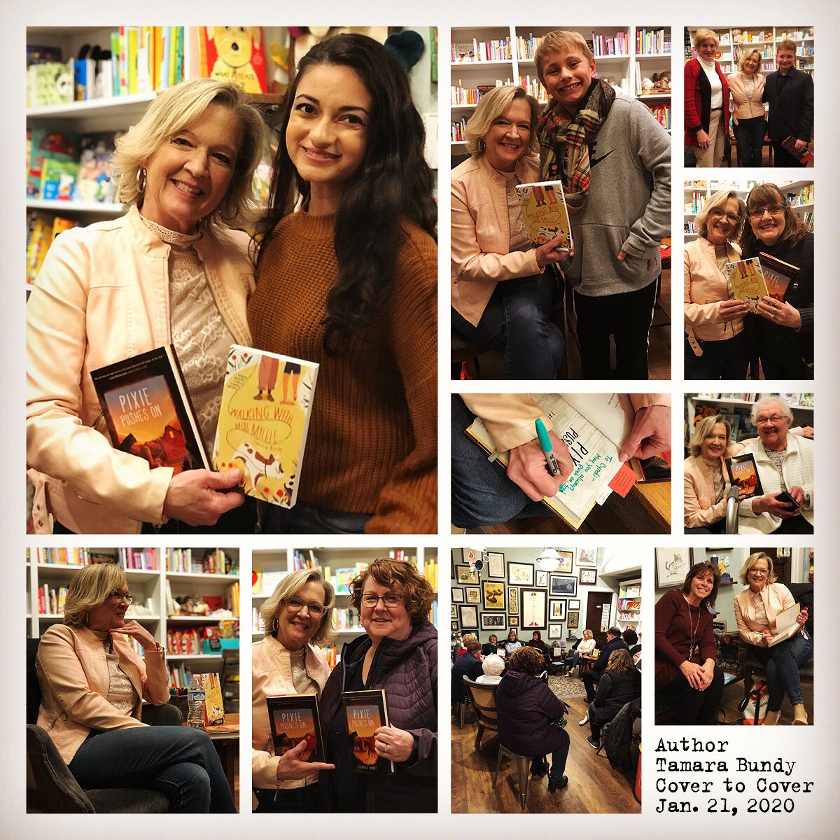 covertocover_oh's tweet photo. It was an honor to celebrate the release of “Pixie Pushes On” with author Tamara Bundy! Thank you to everyone who made it a special evening. @TamaraBundy @nancyrosep @Ohioana https://t.co/lZOowRpqR3