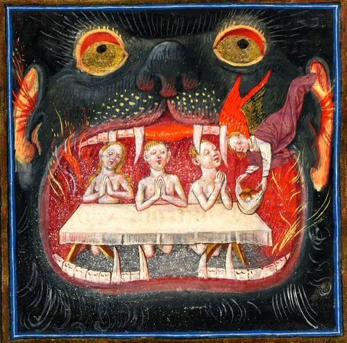 ddoniolvalcroze's tweet photo. Hellmouths in Medieval Manuscripts https://t.co/MqiDSmnTkt