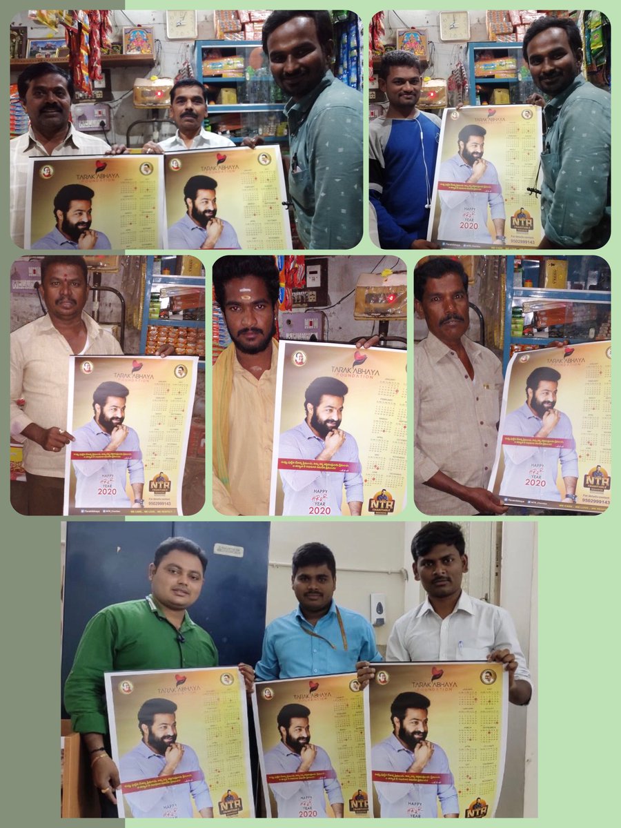 TarakAbhaya's tweet photo. #TeamAnantapur with @TarakAbhaya @tarak9999 💓 #Calendars2020 😍👌 https://t.co/bMKALYgZ94