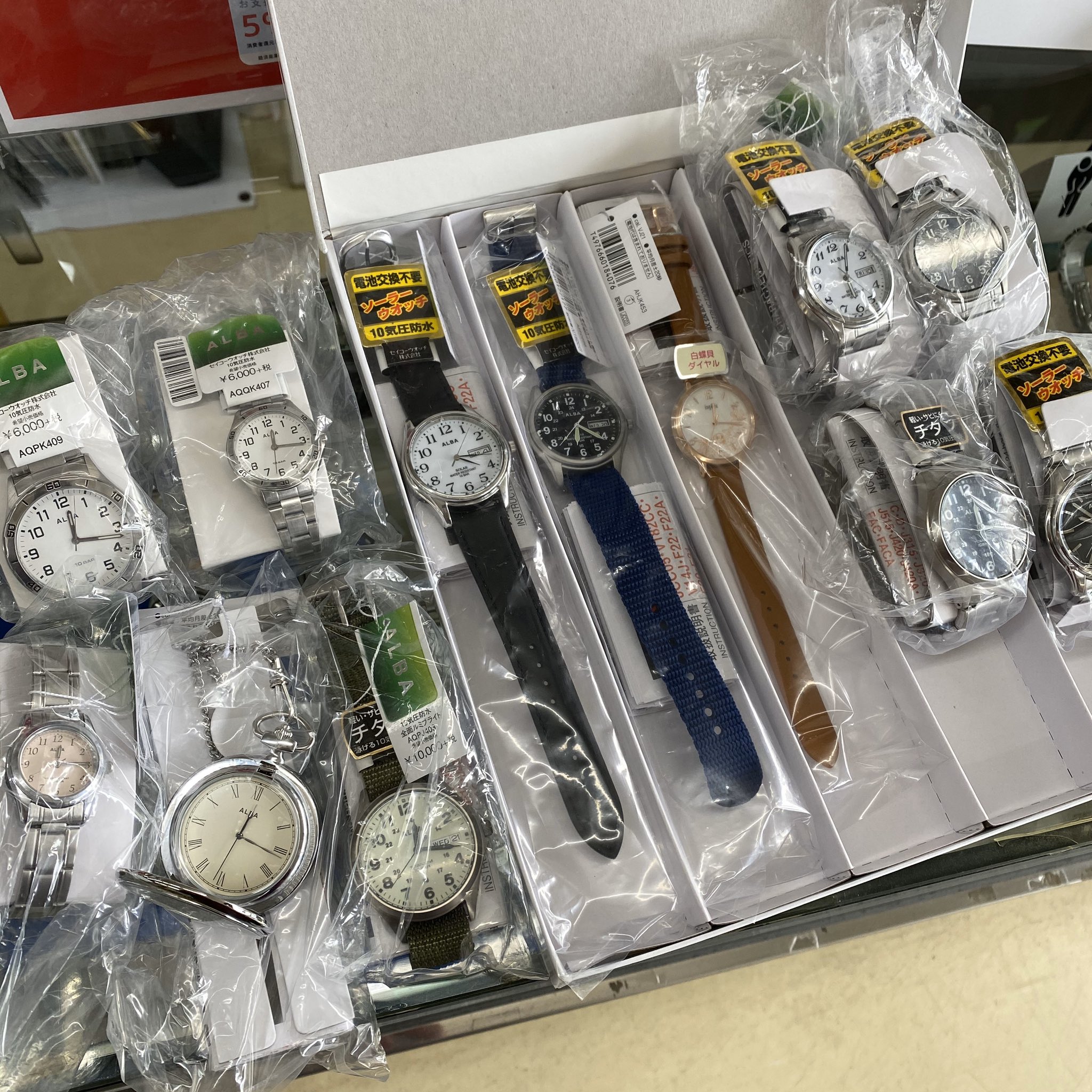 未使用 SEIKO ALBA アラーム クォーツ 電池交換済 日本製 腕時計 レア 未使用 SEIKO アルバ トレイルマスター クォーツ 電池交換